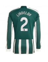 Manchester United Victor Lindelof #2 Venkovní Dres 2023-24 Dlouhý Rukáv